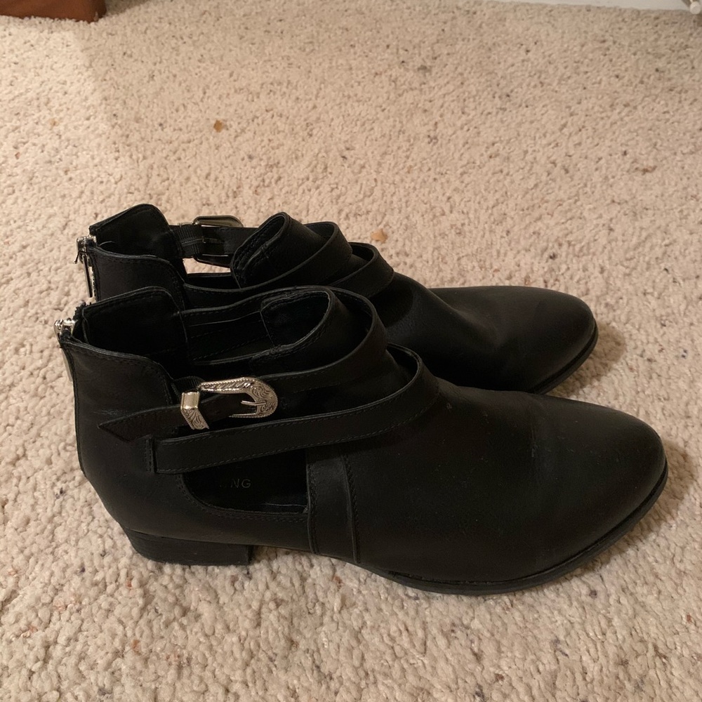 Call It Spring black booties
